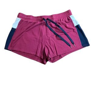 No Boundaries Shorts 3XL Womens Burgandy Athleisure Sporty Workout Loungewear